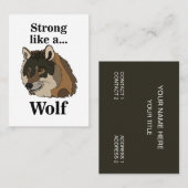 Gray Wolf Visitenkarte (Vorne/Hinten)
