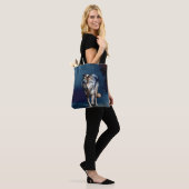 Gray Wolf Wildlife Art Tasche (Am Model)