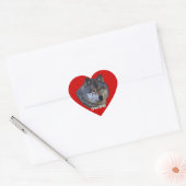 GRAY WOLF Wildlife Heart Sticker Collection (Umschlag)