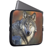 Gray Wolf Wildlife Lovers Laptopschutzhülle (Vorne Rechts)