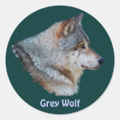 GRAY WOLF Wildlife Sticker Collection (Vorderseite)