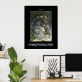 GRAY WOLF Wildlife Support Poster (Heimbüro)