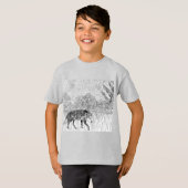 Gray Wolf Wildlife T-Shirt (Vorne ganz)