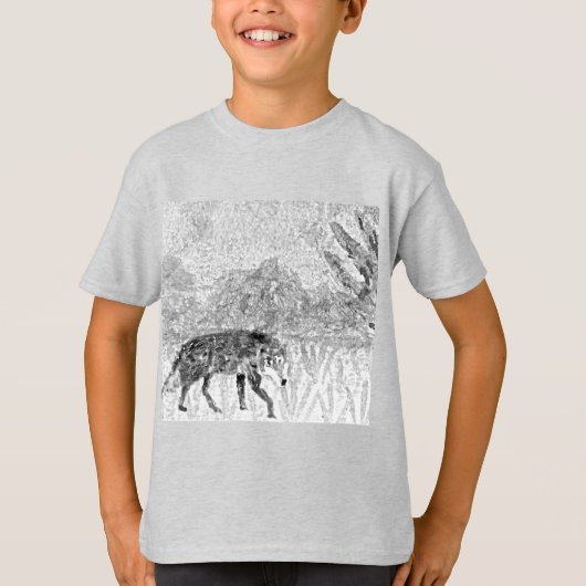 Gray Wolf Wildlife T-Shirt (Vorderseite)