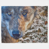 GRAY WOLF WINTER'S RANGER FLEECEDECKE (Vorderseite (Horizontal))