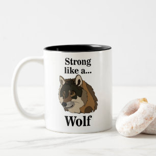 Gray Wolf Zweifarbige Tasse