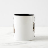 Gray Wolf Zweifarbige Tasse (Mittel)