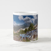 Gray Wolves Familienreise Jumbo-Tasse (Vorderseite)