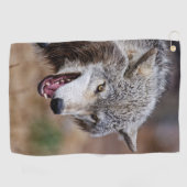 Gray Wolves  Golfhandtuch (Horizontal)