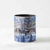 Gray Wolves Malerei Tasse (Zentrum)