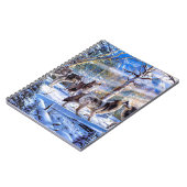 Gray Wolves Painting Notizblock (Linke Seite)