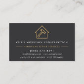 Gray Wood Grain Handyman Visitenkarte (Vorderseite)