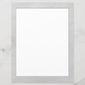 Gray Wreath Monogram Stationery (Rückseite)