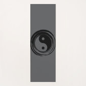 Gray Ying Yang Harmony Yoga Mat Yogamatte (Vorderseite)