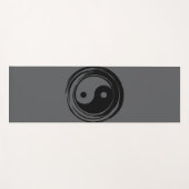 Gray Ying Yang Harmony Yoga Mat Yogamatte (Vorderseite (Horizontal))
