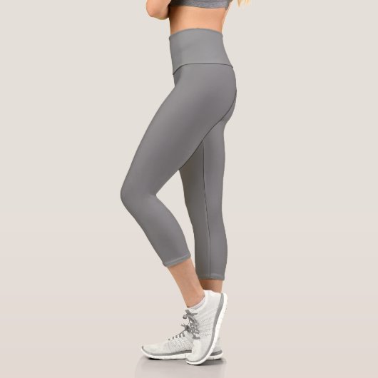 Gray Yoga Capri Leggings für Frauen (Links)