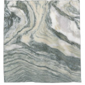 Gray Zebrino Marmorbad Trend Hack Duschvorhang (Vorderseite)