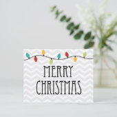 Gray Zickzack Frohe Weihnachten (Stehend Vorderseite)