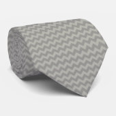 Gray Zigzag, grau Zickzack, geometrisches Muster Krawatte (Gerollt)