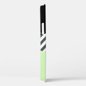 Gray Zigzag, grau Zickzack, Mint, Ihr Name Case-Mate iPhone Hülle (Rückseite / Rechts)