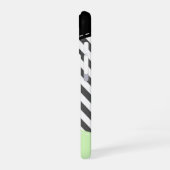 Gray Zigzag, grau Zickzack, Mint, Ihr Name iPhone 16 Hülle (Linke Seite)