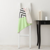 Gray Zigzag, grau Zickzack, Mint, Ihr Name Sherpadecke (Beispiel)