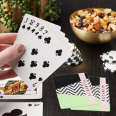 Gray Zigzag, grau Zickzack, Mint, Ihr Name Spielkarten (In Situ)