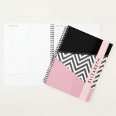Gray Zigzag, grau Zickzack, rosa, Ihr Name Planer (Anzeige)