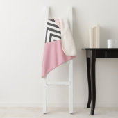 Gray Zigzag, grau Zickzack, rosa, Ihr Name Sherpadecke (Beispiel)