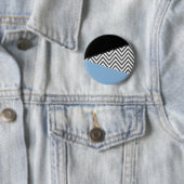 Gray Zigzag, grau Zickzack, Zigzag Muster, blau Button (Beispiel)
