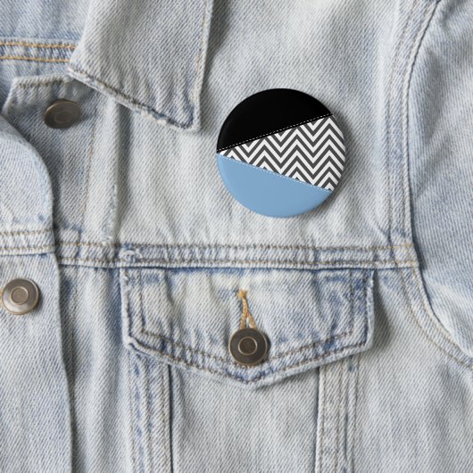 Gray Zigzag, grau Zickzack, Zigzag Muster, blau Button (Beispiel)