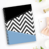 Gray Zigzag, grau Zickzack, Zigzag Muster, blau Planer