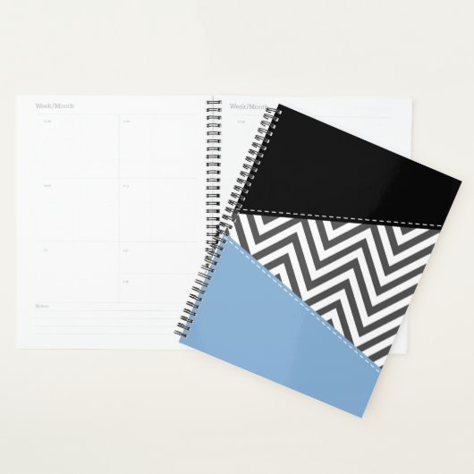 Gray Zigzag, grau Zickzack, Zigzag Muster, blau Planer (Anzeige)