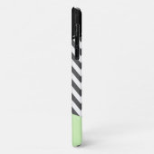 Gray Zigzag, grau Zickzack, Zigzag Muster, Minze Case-Mate iPhone Hülle (Hinten/Links)