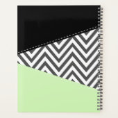 Gray Zigzag, grau Zickzack, Zigzag Muster, Minze Planer (Rückseite)