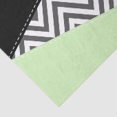 Gray Zigzag, grau Zickzack, Zigzag Muster, Minze Seidenpapier (Ausschnitt)