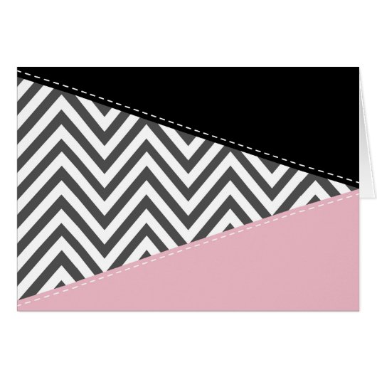 Gray Zigzag, Gray Chevron, Zigzag Pattern, Pink (Vorderseite (Horizontal))
