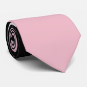 Gray Zigzag, Gray Chevron, Zigzag Pattern, Pink Krawatte (Gerollt)