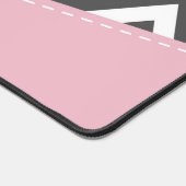 Gray Zigzag, Gray Chevron, Zigzag Pattern, Pink Schreibtischunterlage (Ecke)