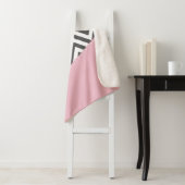 Gray Zigzag, Gray Chevron, Zigzag Pattern, Pink Sherpadecke (Beispiel)