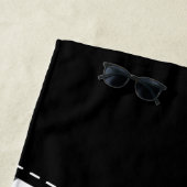 Gray Zigzag, Gray Chevron, Zigzag Pattern, Pink Strandtuch (Beispiel)