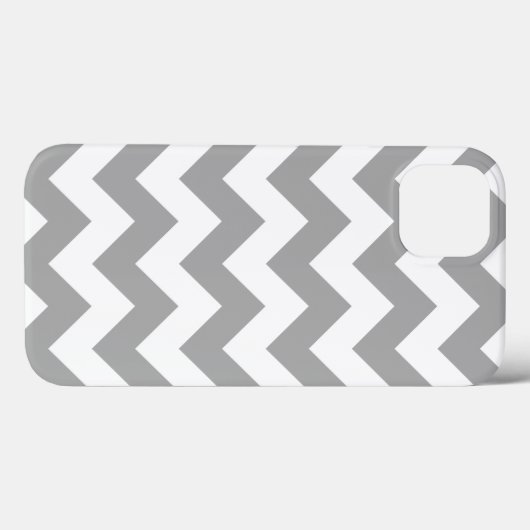 Gray Zigzag Muster Case-Mate iPhone Hülle (Rückseite (Horizontal))