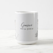 Gray Zodiac Goddess Gemini Custom Kaffeetasse (Mittel)