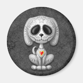 Gray Zombie Sugar Puppy Magnet
