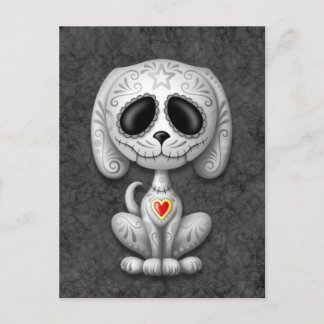 Gray Zombie Sugar Puppy Postkarte