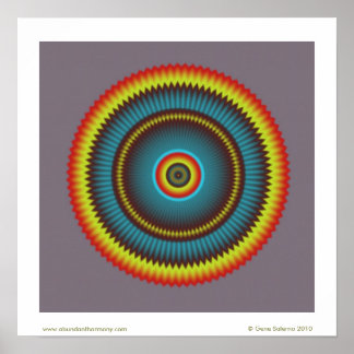 Gray Zone Mandala Poster