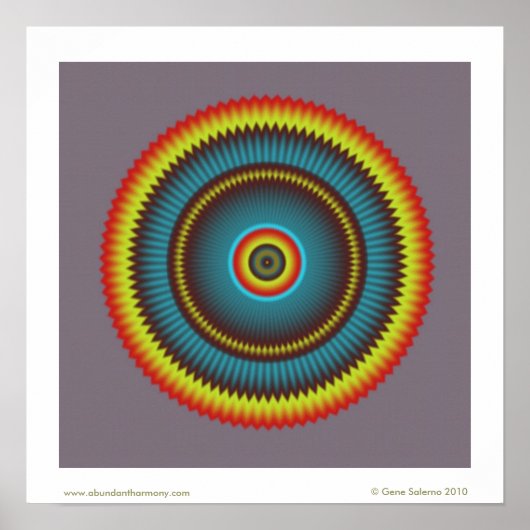 Gray Zone Mandala Poster (Vorne)
