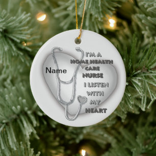 Gray Zuhause Health Care Krankenpflege Ornament