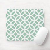 Grayed Jade-Grün geometrisch Mousepad (Mit Mouse)