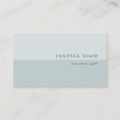 Grayed Jade | Moderner Farbblock Visitenkarte (Vorderseite)